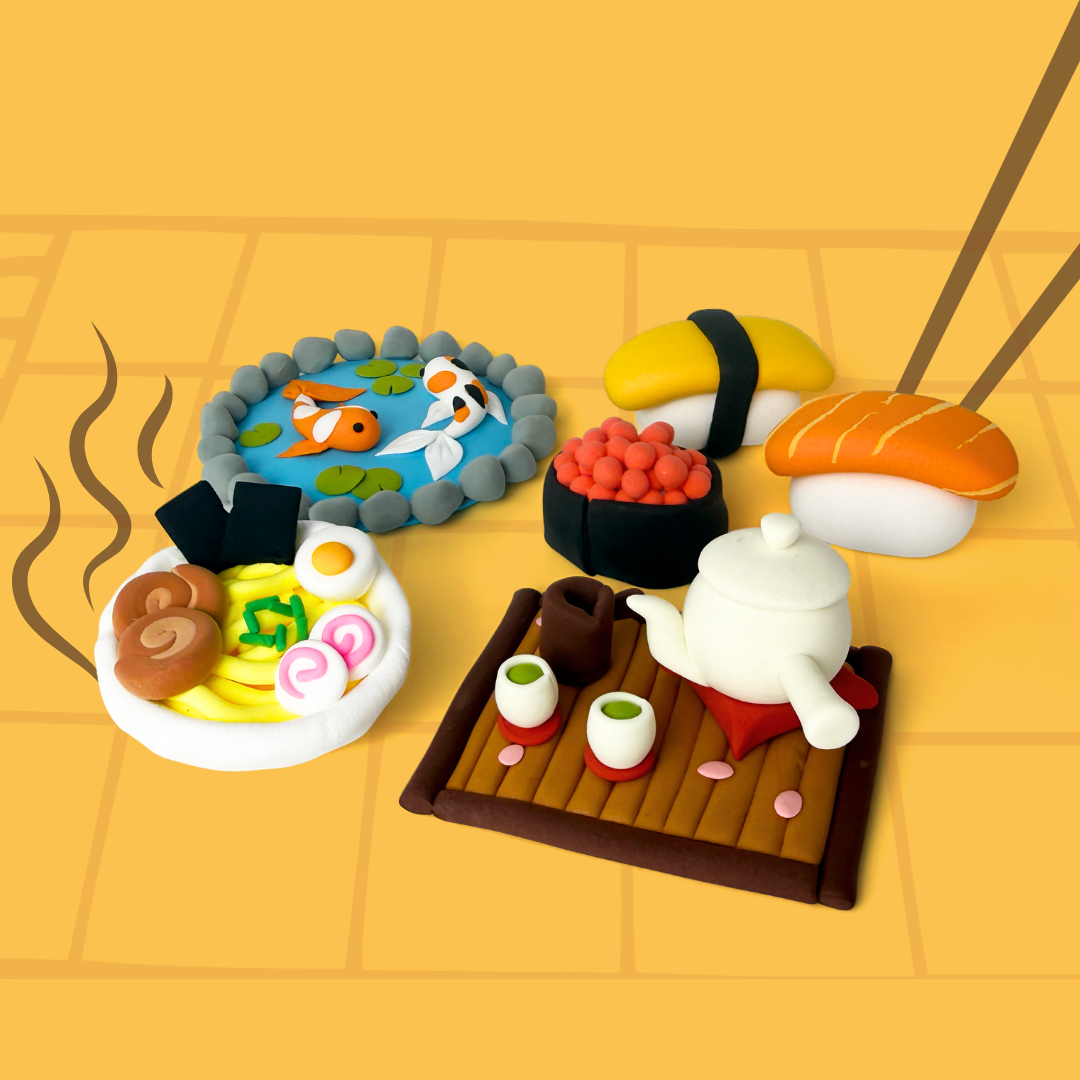 Little Tokyo Bundle | Air Dry Foam Clay Kits – Claymoo